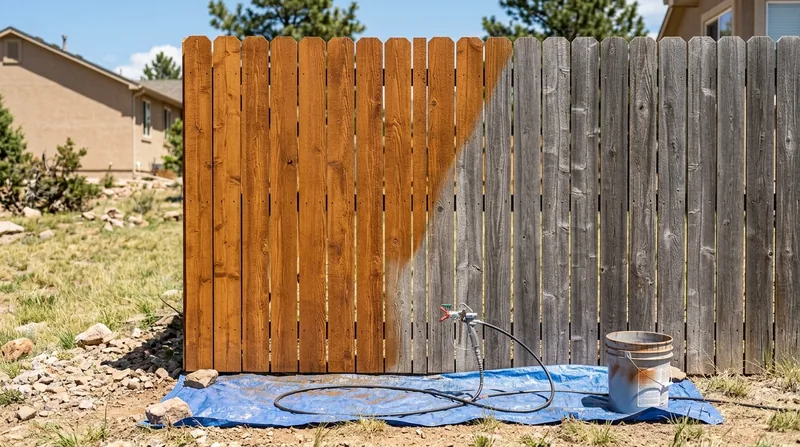 Fence Staining & Restoration Colorado Springs